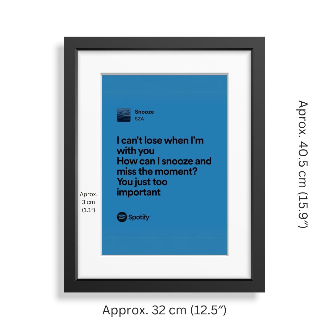 Framed Lyrics - Snooze by SZA - Bingkai Twit